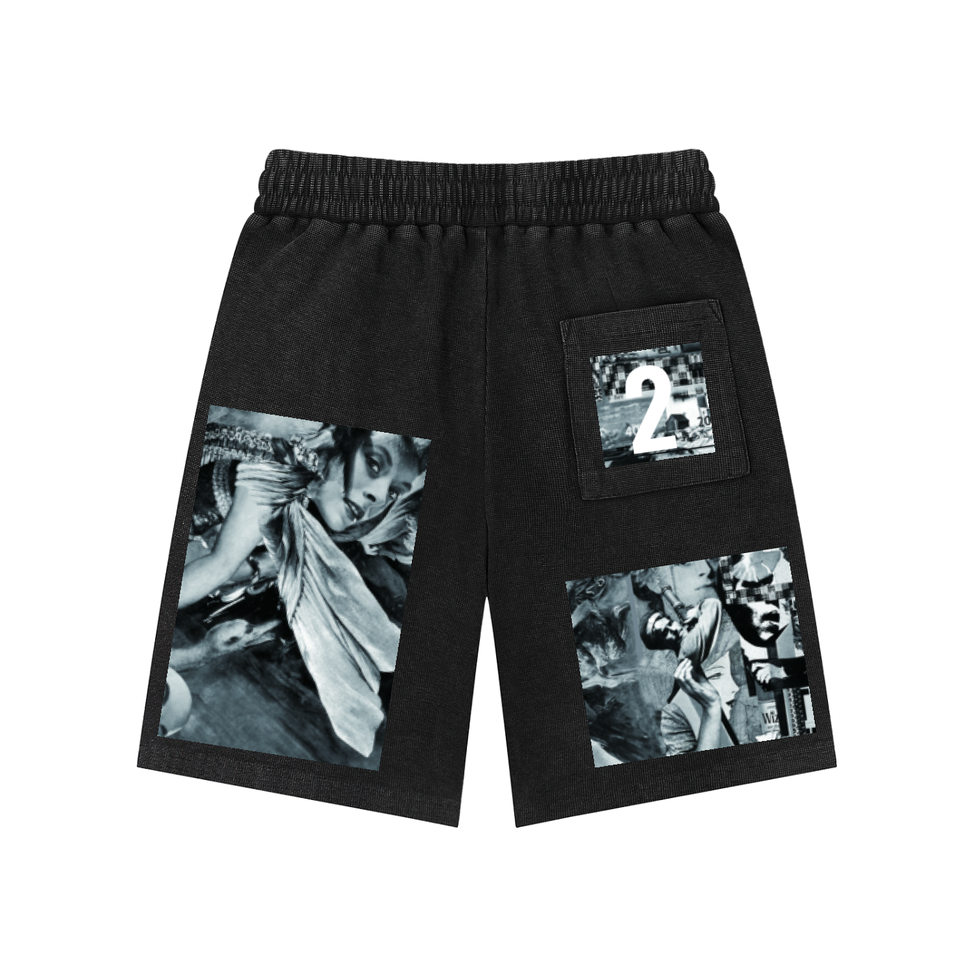 Mineral Wash Waffle Knit Shorts