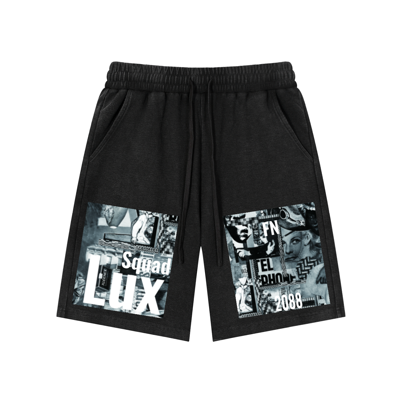 Mineral Wash Waffle Knit Shorts