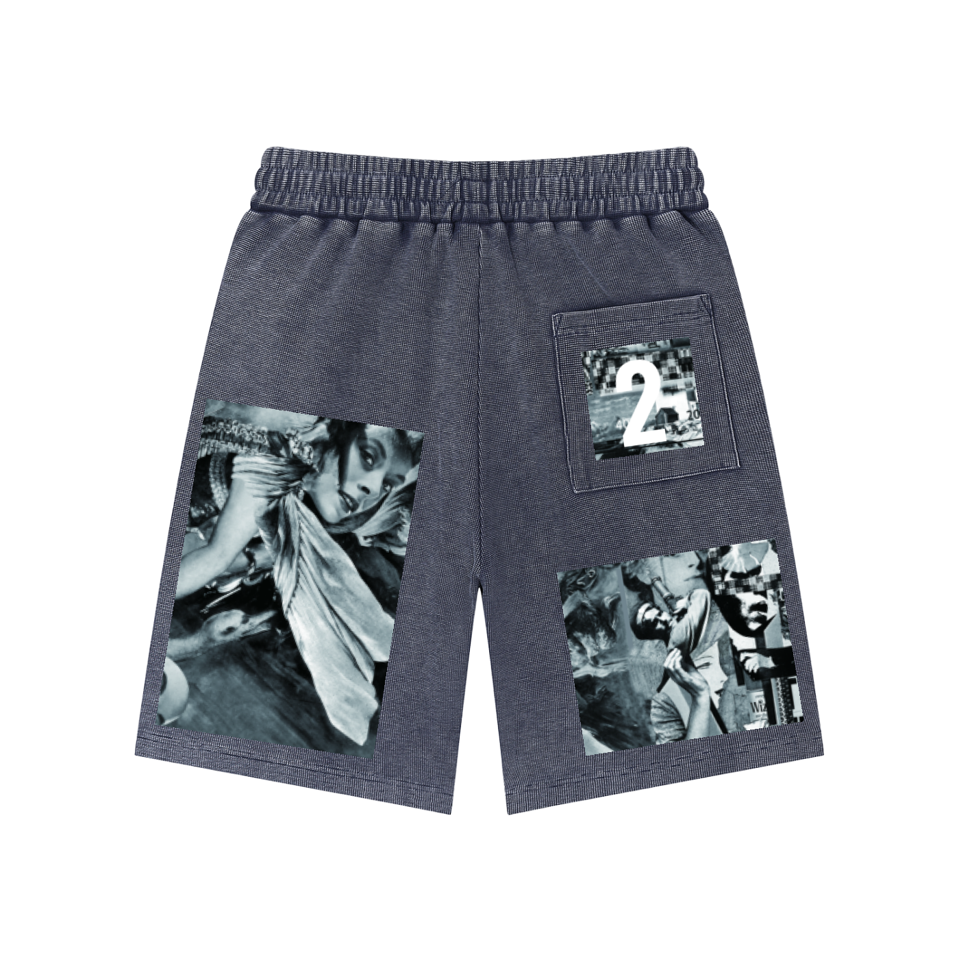 Mineral Wash Waffle Knit Shorts